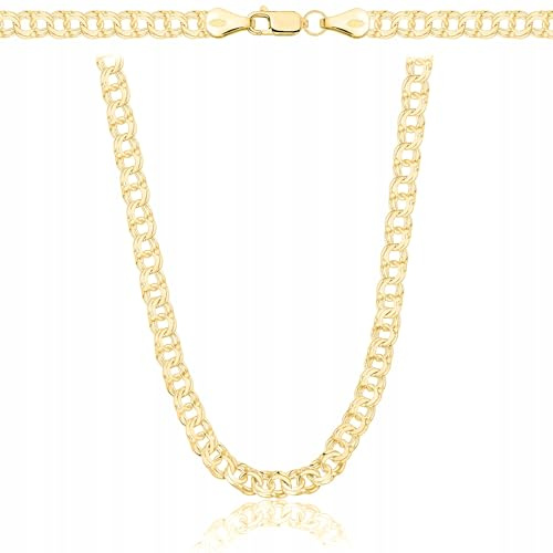 AMAR OPRAVA ketten für herren silber 925 mit gold 585, Kette herren massive königskette, herren schmuck, italienische Qualität, goldene kette herren