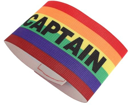 OSOLADY Soccer Kapitäns-armband Für Teamspiele Einstellbares Wiederverwendbares Langlebiges Sportarmband Bunten Farben Für Fußball Basketball Baseball Und Mehr