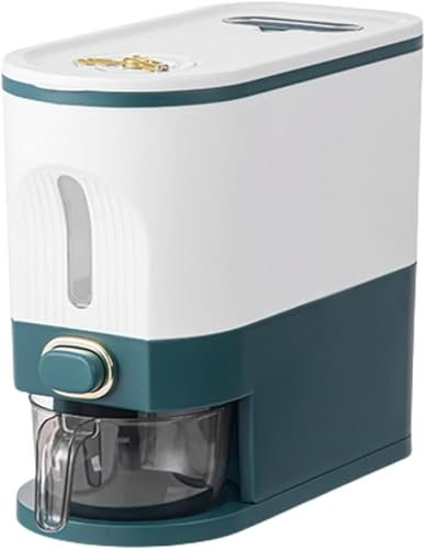 Caja de Comida para Mascotas, contenedor apilable de Almacenamiento de Galletas para Perros de Primera Calidad, contenedor de Almacenamiento de Comida para Perros de 15 kg con Tapa y Pala co