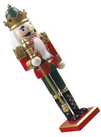 COLLBATH Casse-Noisette De Noël Bois Décoration De Bureau Statue De Casse-Noisette Décoration De Table pour Fêtes Cadeau De Noël
