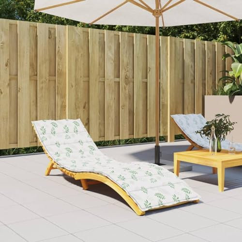 Cuscino per sdraio da giardino con motivo a foglie Oxford, con comoda imbottitura e design elegante per rilassarsi all'aperto