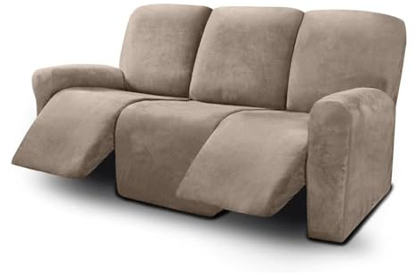 WJHDWYD Housse de canapé 3 Places Housse de canapé inclinable 8 pièces Housse de canapé sectionnelle Extensible for la Protection des Meubles inclinables(Tauqe)