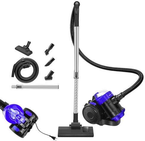 VickyHome Staubsauger Beutellos 1200W Tierhaare, Tierhaar Staubsauger ohne Beutel für Parkett, Teppich, Fliesen, HEPA-Filter, 1,5 L