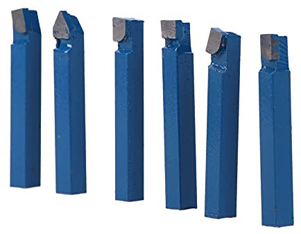 10 pezzi 1/4 utensili da taglio del tornio in metallo, strumento taglialette con punta in carburo, set di taglio di bit C6, set di strumenti di tornitura, alta durezza, per
