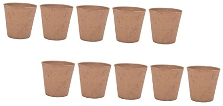 KONTONTY 25piezas Macetas para De Planta Copa De Plántulas De Pulpa para Jardín Vaso De Biodegradable