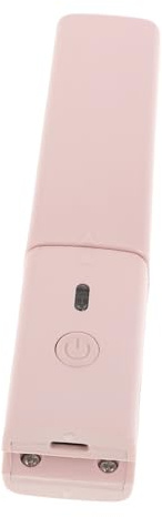 Homoyoyo Mini Hair Straightener and Auto Curling Iron USB Rechargeable 15w Ceramic Dual-use Hair Styler for Travel Suitable for Peach Pink