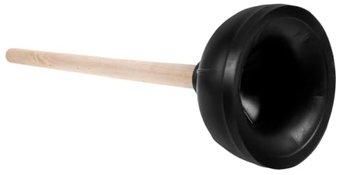 POPETPOP Sturalavandino in Gomma e Legno con Doppio Strato per WC, Aspirazione Potente e Resistente, Adatto per Pulizia Bagno e Uso Domestico