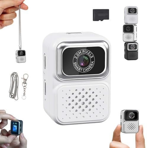 S130 Mini appareil photo numérique, mini porte-clés, appareil photo HD de voyage rétro compact de 2,4 cm, caméra de voyage Ccd portable, enregistrement de concert et prise de photos, cadeau léger pour