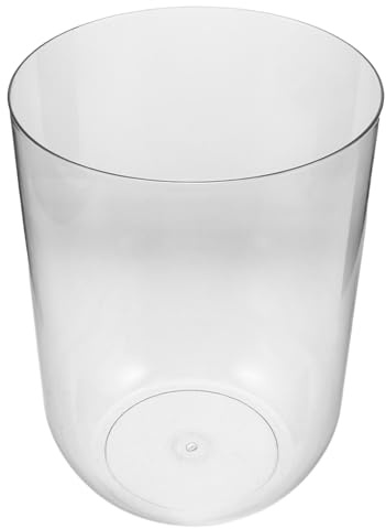 ibasenice Mini-Tisch-Aquarium für Wasserschildkröten Zylindrisches Design Transparent Ökosystem-Terrarium für Anfänger Kleines Schildkrötenbecken für Heimaquaristik