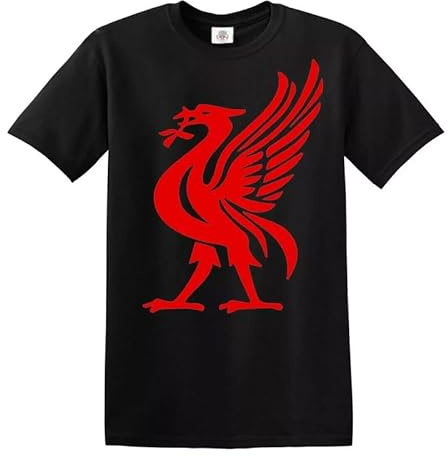 Darkwear Liver Bird Sports Logo LIVERPUDLIAN Fan Football Men Supporter Gift T-Shirt(Black, 4XL)