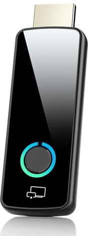 Wireless HDMI Display Dongle Adapter,Plug & Play Transmitter Streaming Media Video/Audio/File HDMI Wireless Extender from Smartphone,Laptop to HDTV/Monitor/Projector, Support Airplay DLNA
