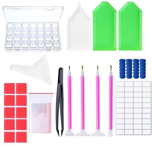 DAIRF 5D Diamond Painting Zubehör DIY Diamond Painting Werkzeug Set Diamant Malerei Werkzeuge Kits Diamant Stifte Zubehör mit für Erwachsene und Kinder Kunst DIY Handwerk