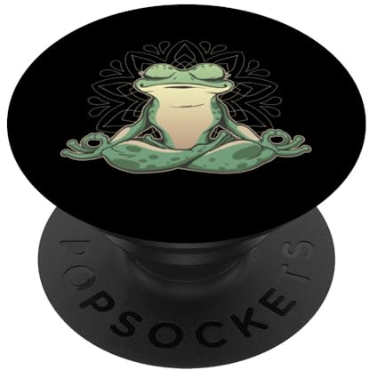 Frosch, Yoga, Meditation PopSockets Klebender PopGrip