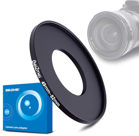 Filtre adaptateur de 49 mm à 82 mm compatible avec tous les objectifs de 82 mm UV,ND, CPL,filtre, 49 mm lentille to 82 mm appareil photo filtre (49-82 mm)