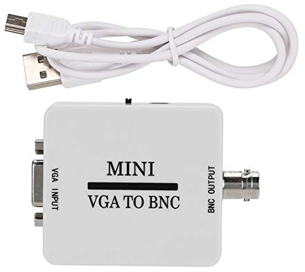 Monitore Videoadapter,HDTV-Videoadapter,Mini HD VGA zu BNC 1920 X 1080 USB-Videokonverter für HDTV-Monitore Fernseher Computer anschließen