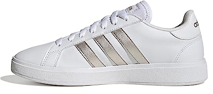 adidas Damen Grand TD Lifestyle Court Casual Shoes Schuhe, Cloud White/Platinum/Cloud White, 40 EU