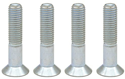 WAGNER Innensechskantschrauben Senkkopfschraube 4tlg. Set individuell mit TENO System kombinierbar/Tischbein/Möbelfuß/Systemrohr - Gewinde M10 x 50 mm, Stahl verzinkt - 12990304