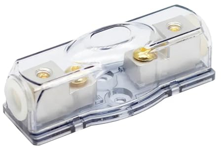 NURII 2 Stück Leistungsverstärker-Zubehör, verschraubter Sicherungshalter, Auto-Audio-Sicherungskasten (Size : 100A)