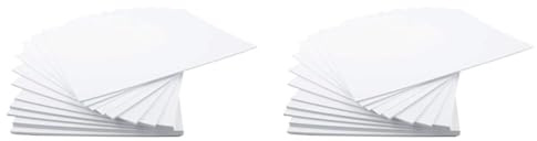 House of Card & Paper Karton 220 g/m² A4 (Pack of 50 Sheets) weiß (Packung mit 2)