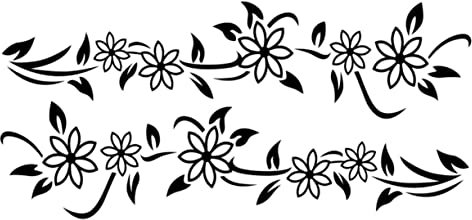 DRESSOOS 2stücke Blumen-autoaufkleber Auto Seite Körper Grafiken Aufkleber Personalisierte aufkleber -vinylaufkleber Blumen-aufkleber Aufkleber Fürs aufkleber Für Fraue