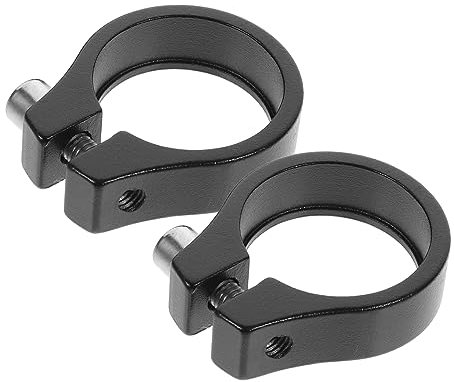 CORHAD 2 Stück Sattelstützenklemme Aus Aluminiumlegierung Fahrradsattelstützenhalter Rohrclip Für Fahrrad Sattelrohrklemme Kompatibel Mit Den Meisten Fahrrädern Langlebig Und Robust