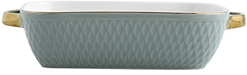Petits plats de cuisson rectangulaires en céramique avec poignée pour four, moule à lasagnes, plat de cuisson individuel, 20 x 13,5 x 5,5 cm-A