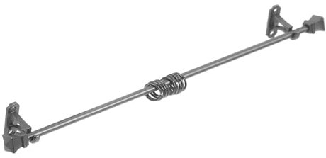 ERINGOGO 1juego Accesorios De Muebles Miniatura para Casa De Muñecas Varilla De Cortina Mini para Ventanas De Dormitorio y Cocina Decoración DIY Color Negro