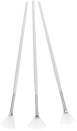 VALICLUD 3pezzi Pennelli Per Maschere Viso Ventaglio Manico Lungo Ergonomico Applicazione Uniforme e Leggera Per Cura Della Fai Da Te