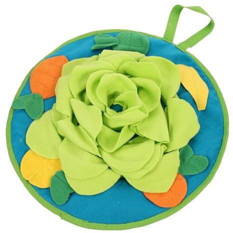 HOMSFOU Schnüffelmatte für Kleine Haustiere Wie Hamster und Kaninchen aus Wolligem Material Trainiert Geruchssinn und Fördert Verdauung Langlebiges und Exquisit Gefertigtes Spielzeug