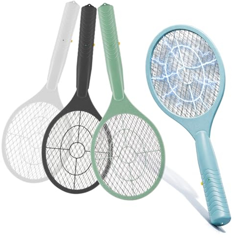 COM-FOUR® 4x Elektrisk Flugsmälla 46 cm, Myggracket Batteridriven