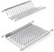 EMUCA Escurridor de Platos y Vasos para Muebles de Cocina de 50 cm de ancho, anchura interior módulo 435-470 mm, Acero Inoxidable