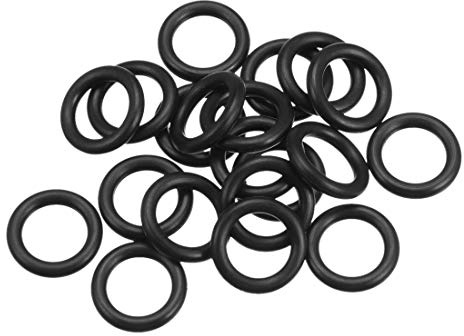sourcing map 20 Stück Dichtung O-Ringe 20mm AD 13,8mm ID 3,1mm Breite Nitrilkautschuk Metrische Dichtungsringe Gummi Unterlegscheiben für Wasserhahn Schlauch Öl Säure Beständig Schlauch