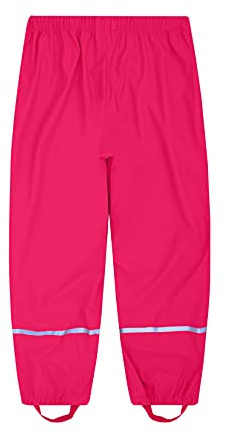 Alla Sim Girls Waterproof Rain Pant Outdoor Lightweight Cozy Rainwear Rose 7-8