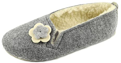 APREGGIO Zapatillas Mujer de Fieltro de Lana - Practicas Zapatillas de Casa Mujer Hecho a Mano - Lana Zapatillas para Mujer con Suela de Goma Sólida - Cómodo Zapatillas Calientes de Mujer