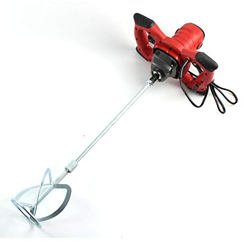 Mélangeur de Mortier électrique, Malaxeur 1500W Heavy Duty CIMENT/MORTIER/PLATRE 6 vitesse réglables