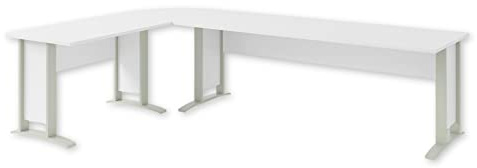 OFFICE LINE Eckschreibtisch in Weiß - Moderner Bürotisch Computertisch mit großer Arbeitsfläche - 220/170 x 72 x 70 cm (B/H/T)