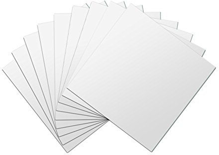 Cyrank Selbstklebende Spiegelfliesen, 16 Flexible Spiegelfolien, 15 cm, Spiegelaufkleber für Heimdekoration, DIY-Quadrate, Spiegelwandaufkleber