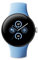Google Pixel Watch 2 con Fitbit y Google - Control de frecuencia cardiaca, gestión del estrés y seguridad - Smartwatch Android - Caja de aluminio en tono plata - Correa deportiva en celeste - Wi-Fi