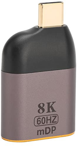 BROLEO Adaptateur USB C Mâle vers Mini Femelle, USB C vers DisplayPort Plug and Play 8K 60Hz pour Ordinateur Portable