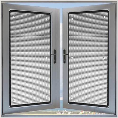 Película De Ventana Reflectante Al Calor,Película De Oscurecimiento Total,Película con Ventosa,8mm,Película Aislante De Aluminio Doble,Película De Ventana Antideslumbrante,WxH-70x80cm(28x31in)