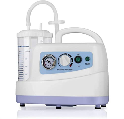 Machine d'aspiration de mucus avec bidon de 1000cc - Pompe d'aspiration automatique de flegme pour adultes, enfants, personnes âgées - Dispositif d'aspiration portable