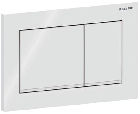 Geberit placa de accionamiento Omega30, para sistema de 2 cisternas, 115.080.11.1, Color: blanco