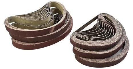 LZZYFPX 60pcs Sanding Belts 13x457 Mm 40/60/80/120/180/240Grit Mini Belt Sander For Grinding Stainless Steel Polishing Rust Removing