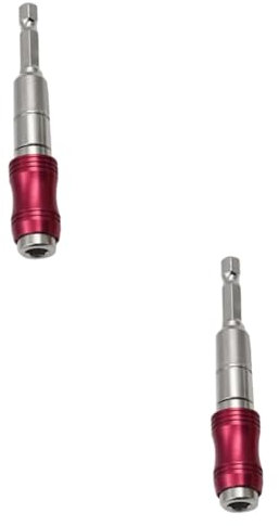 Angoily 2pcs Magnetic Pivot Drill Bit Holder Bit Magnetic Extension Rod High Torque Tip Holder Forging