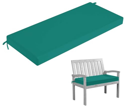 HJZPWB Bankauflage Outdoor Abnehmbare Sitzkissen Bank Waschbare Bankauflagen Gartenbank Auflage mit Rutschfester Unterseite Sitzauflage Bank Sitzpolster Bank,Grün,150x50x3cm