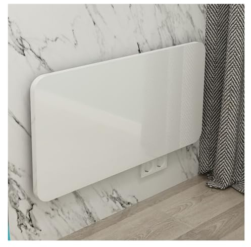 ZHZHXR Scrivania a Scomparsa Banco Lavoro Pieghevole Sospeso per Laptop, Studio, Sala Pranzo, in Balcone, Camera Letto, Bagno, Cucina, Bianco(80x40cm)