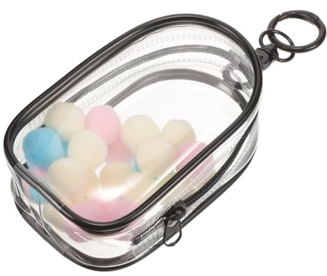 GARVALON Transparent Tålig Dockväska i Plast med Hängande Spänne Dammtät och Portabel Figurvisningsväska för Resor och Förvaring
