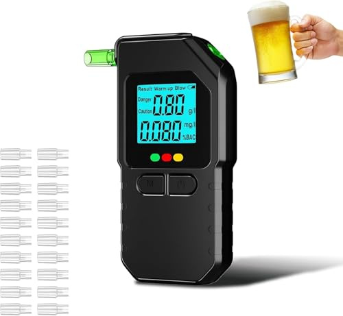 Leopacat Alcoholímetro Digital Homologado de Alta Precisión con Sensor Dual