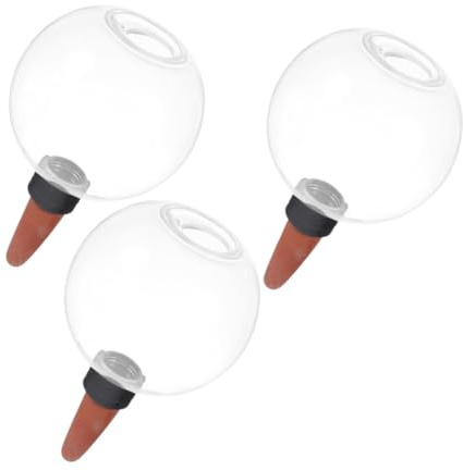 YOSADIER 3 Pezzi Globuli Irrigazione Piante da Interno e Esterno Dispositivi Autoirriganti Ceramica Design Sfera Elegante per Mantenere Terreno Umido Durante Le Vacanze