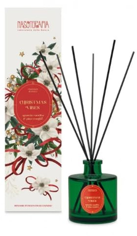 Nasoterapia Diffusore con Bastoncino Christmas Vibes - Arancia Candita e Pino Cembro